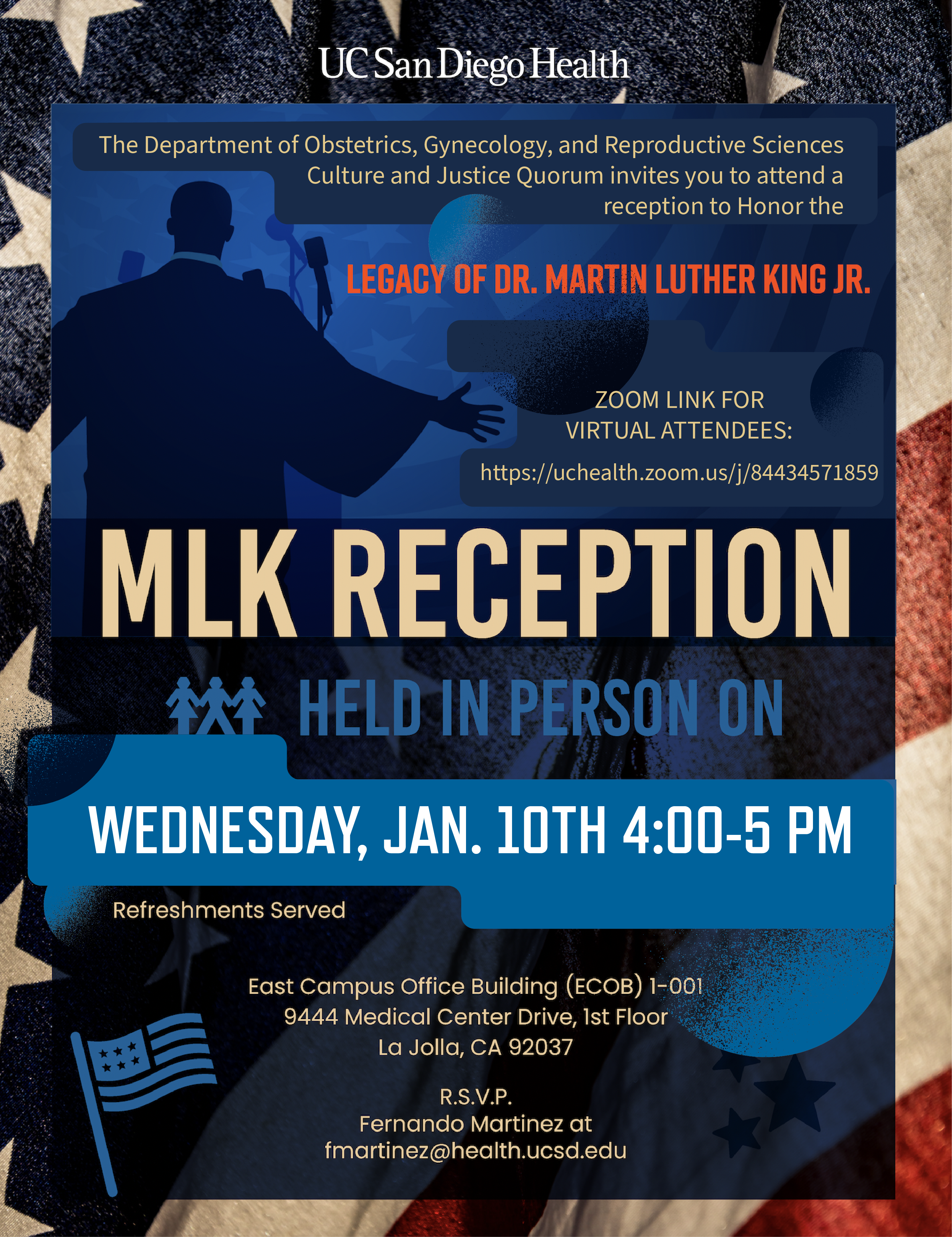 MLK Reception in honor of Dr. Martin Luther King Jr. hosted by OBGYN & RS